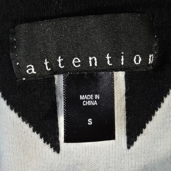 Attention striped dress size small - Picture 3 of 3